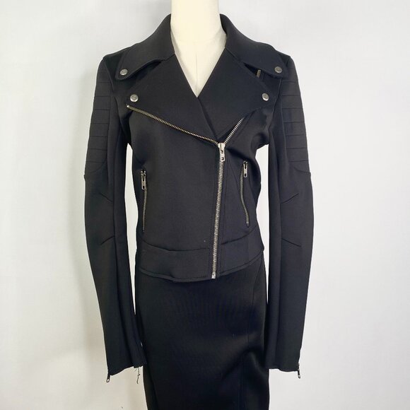 Guess - Black Moto Jacket + Skirt - Picture 1 of 13